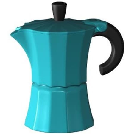 Gnali & Zani Gnali & Zani V210B-9 Morosina Express Stovetop Espresso Makers Blue Measures - 9 Cup V210B-9